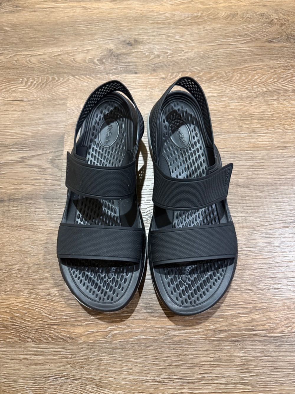 Crocs Lite-Ride 360 Women's Black Dual-Strap Sandal - Picture 3 of 7